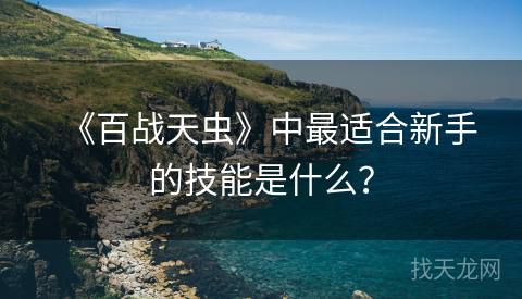 《百战天虫》中最适合新手的技能是什么？