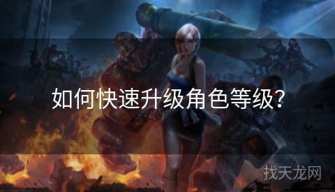 如何快速升级角色等级? 如何快速升级角色等级?