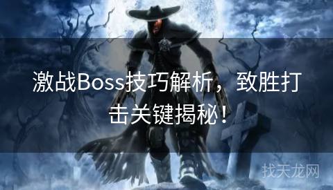 激战Boss技巧解析，致胜打击关键揭秘！