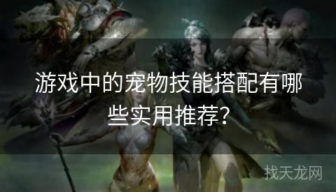 游戏中的宠物技能搭配有哪些实用推荐？