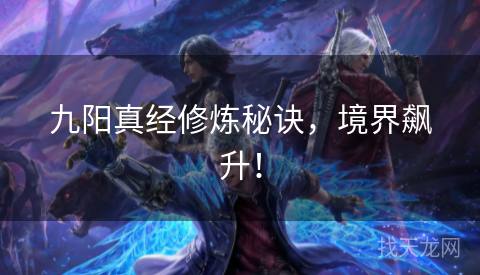 九阳真经修炼秘诀，境界飙升！