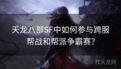 天龙八部SF中如何参与跨服帮战和帮派争霸赛？