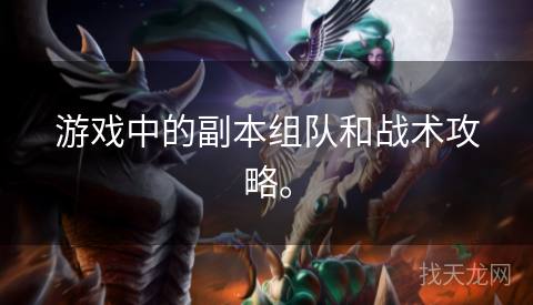 游戏中的副本组队和战术攻略。