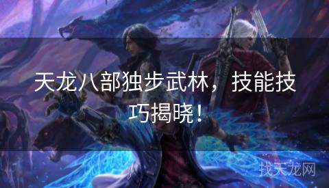 天龙八部独步武林，技能技巧揭晓！