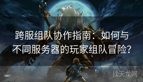 跨服组队协作指南：如何与不同服务器的玩家组队冒险？