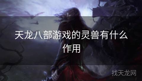 天龙八部游戏的灵兽有什么作用